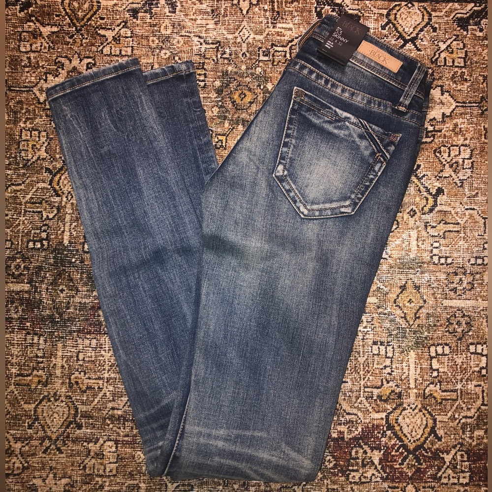 Size 22 Buckle Black Skinny Jeans